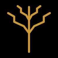 árbol sin hojas vector icono