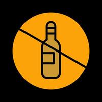 No Drinking Vector Icon