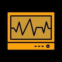 ecg vector icono