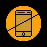 No Cell Phones Vector Icon