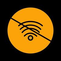 sin icono de vector wifi