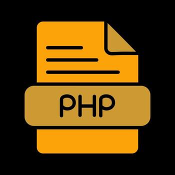 icono de vector de php