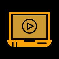 Video Screening Vector Icon