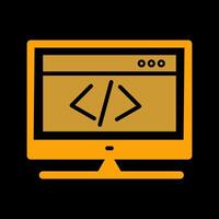 HTML Coding Vector Icon