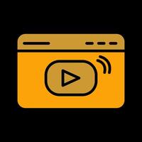 Video Streaming Vector Icon