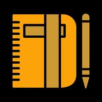 Pencil and Book Vector Icon