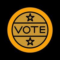 Vote Sticker Vector Icon