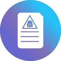 Bug Document Vector Icon