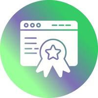 Web Award Vector Icon