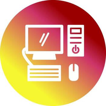 Computer Vector Icon