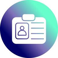 ID Card Vector Icon