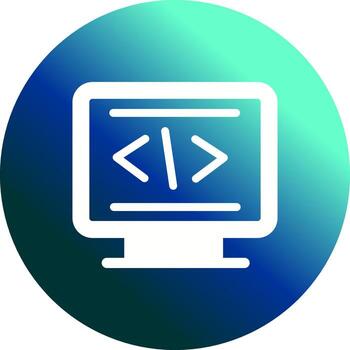 icono de vector de codificación