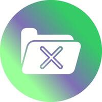 Cancel Folder Vector Icon