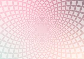 Pink square geometric vortex pattern light background vector