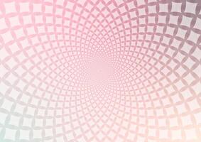 Pink square geometric vortex pattern light background vector