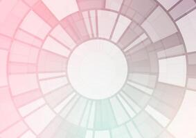 Soft pink circle line layer presentation background vector