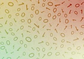 Number digital zero one symbol random decoration background vector