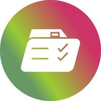 Lista de Verificación carpeta vector icono