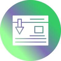 Landing Page Vector Icon