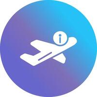 icono de vector de información de vuelo