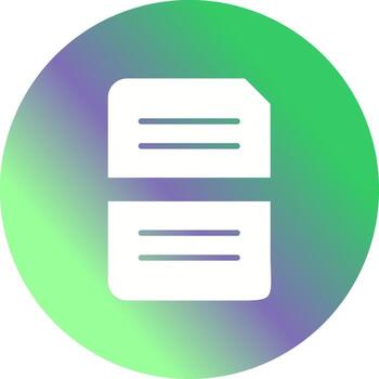 Split Document Vector Icon