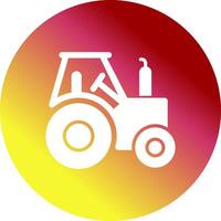 icono de vector de tractor