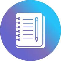 Notebook And Pen Vector Icon