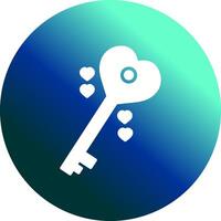 Love Key Vector Icon