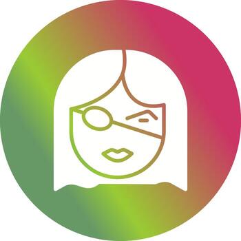 icono de vector de parche en el ojo