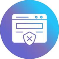 Unprotected Website Vector Icon