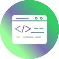 Web Coding Vector Icon
