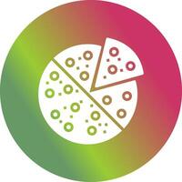 icono de vector de rebanada de pizza