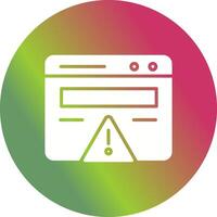Web Error Vector Icon