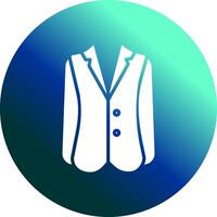 icono de vector de traje