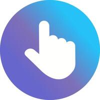 Raised Finger Vector Icon