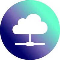 icono de vector de nube