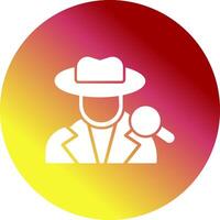 icono de vector de detective