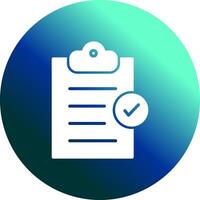 Booking Checklist Vector Icon