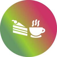 icono de vector de café servido