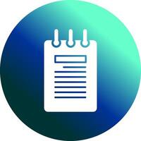 Notepad Vector Icon