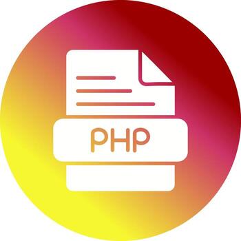 icono de vector de php