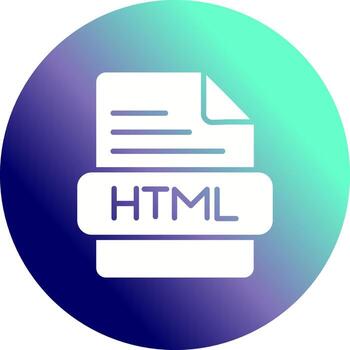 icono de vector html