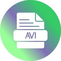 AVI Vector Icon