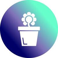 Flower Pot Vector Icon