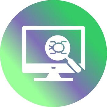 icono de vector de depuración