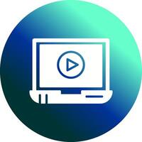 Video Screening Vector Icon