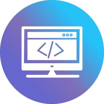 icono de vector de codificación html