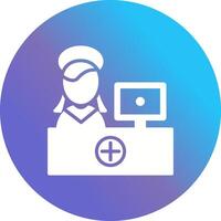 Hospital Reception Vector Icon