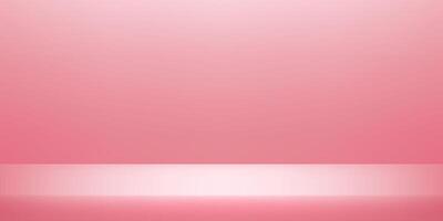 Pink empty room. Clean design for displaying product. Space for selling products on the website. Vector illustration.