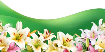 ai gegenereerd wilde bloemen veld, clip art van kleurrijk voorjaar wilde bloemen veld. png